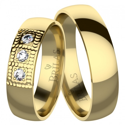 Julia Gold - snubné prstene zo žltého zlata