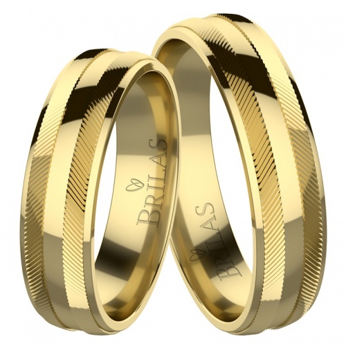 Azarena Gold - snubné prstene zo žltého zlata