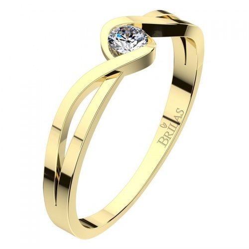 Rosana G Briliant  - jedinečný zásnubný prsteň zo žltého zlata