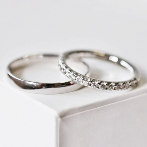 Alvina White - snubné prstene z bieleho zlata