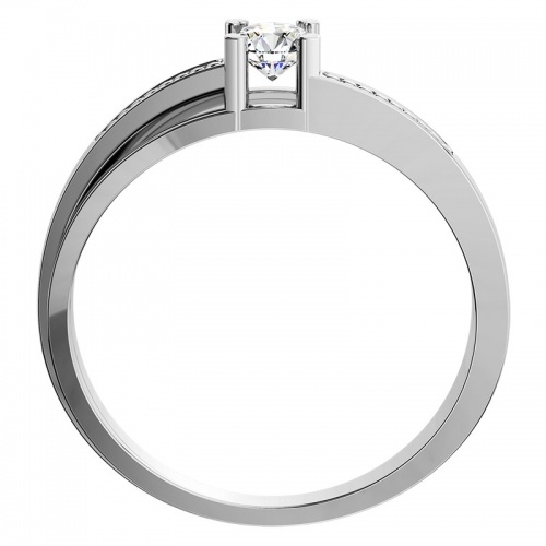 Adéla White  - krásny zásnubný prsteň z bieleho zlata