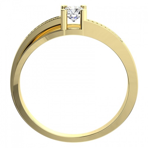 Adéla G Briliant  - krásny zásnubný prsteň zo žltého zlata