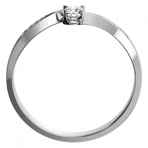 Aneta White  -  zásnubný prsteň z bieleho zlata