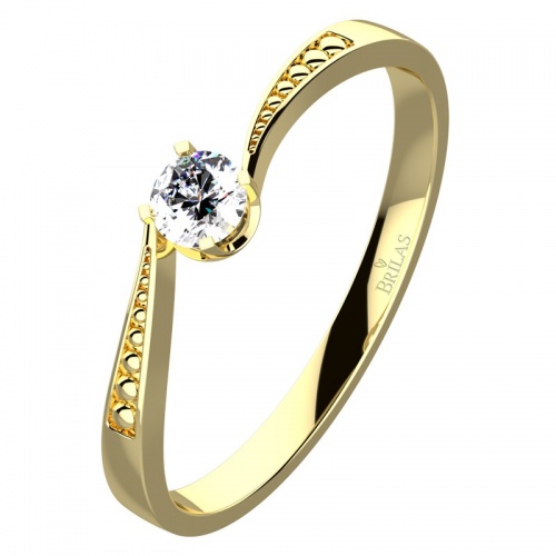 Aneta Gold  - zásnubný prsteň zo žltého zlata