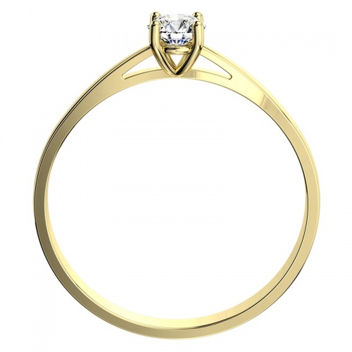 Leona Gold  - zásnubný prsteň zo žltého zlata