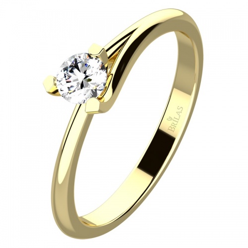Polina Gold Briliant - zásnubný prsteň zo žltého zlata