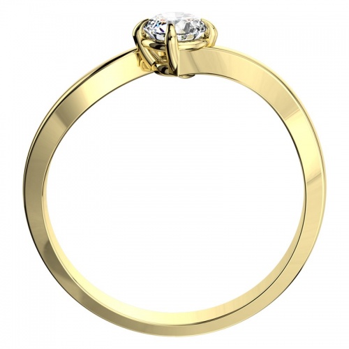 Pamela Gold Briliant - zásnubný prsteň zo žltého zlata