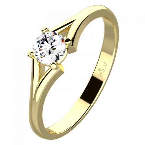 Pavla Gold Briliant - zásnubný prsteň zo žltého zlata