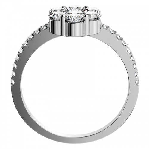 Adelyn Silver - zásnubný prsteň zo striebra