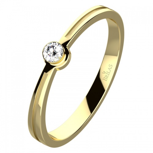 Aspen Gold - zásnubný prsteň zo žltého zlata