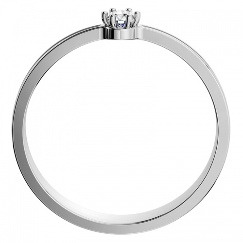 Kelsi White - zásnubný prsteň z bieleho zlata