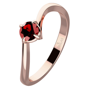 Pamela Red Granát - zásnubný prsteň z červeného zlata