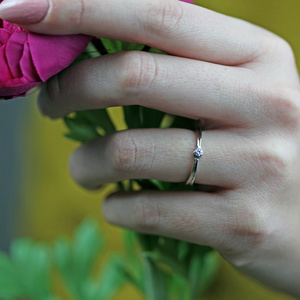 Aspen Colour RW - zásnubný prsteň z bieleho a červeného zlata