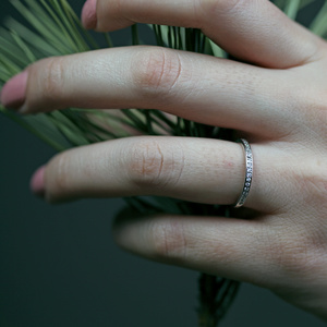 Manon White -  úžasný dámsky prsteň z bieleho zlata