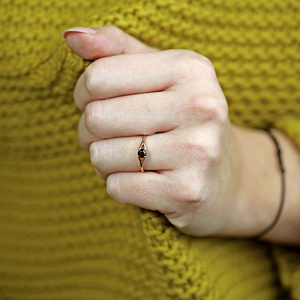 Pavla Red Granát - zásnubný prsteň z růžového zlata