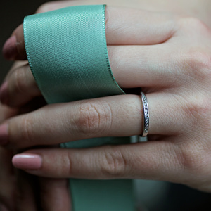 Sofie White - prsten z bílého zlata