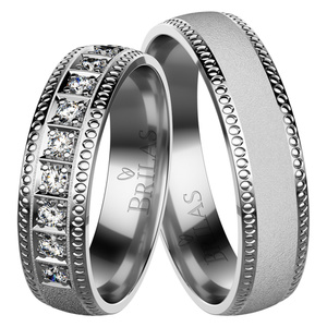 Erasmus White - snubné prstene z bieleho zlata