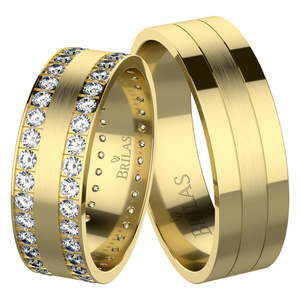 Bret Gold - snubné prstene zo žltého zlata