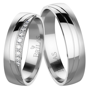 Destini White - snubné prstene z bieleho zlata