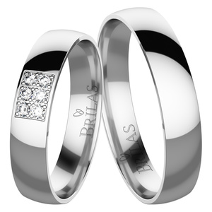 Zurie White -  snubné prstene z bieleho zlata