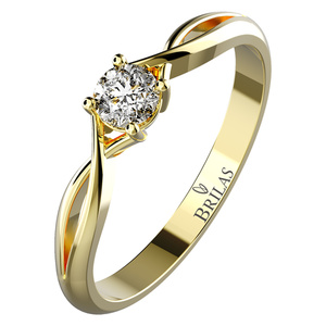 Neve Gold  - vkusný zásnubný prsteň z bieleho zlata
