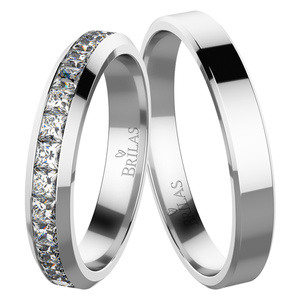 Verna White - snubné prstene z bieleho zlata