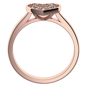 Rozmarýnka Princess R Briliant - zásnubní prsten z růžového zlata