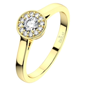 Zlatovláska Princess G Briliant - zásnubní prsten ze žlutého zlata