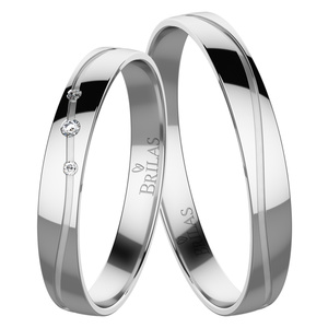 Dinko White - snubní prsteny z bílého zlata