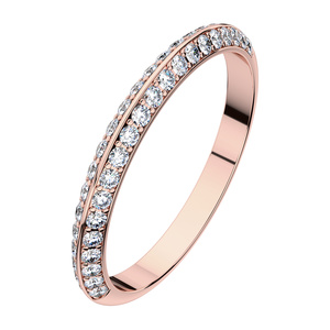 Afrodita II. Red - luxusné snubný prsteň z bieleho zlata