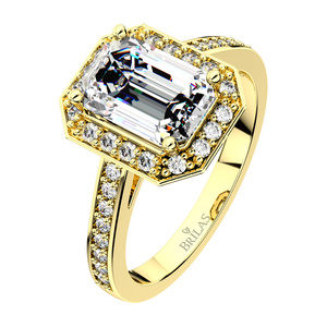 Olivia Gold - veľkolepý zásnubný prsteň zo žltého zlata