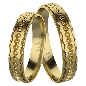 Jiřička Gold - snubní prsteny ze žlutého zlata