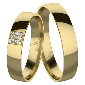 Anežka Gold - snubní prsteny ze žlutého zlata