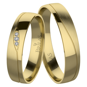 Hermiona Gold - snubní prsteny ze žlutého zlata