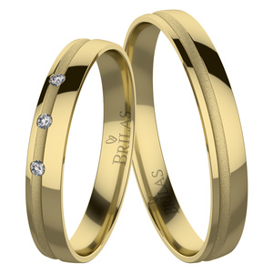Kamila Gold - snubní prsteny ze žlutého zlata