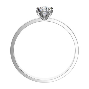 Filoména White  - vkusný zásnubný prsteň z bieleho zlata