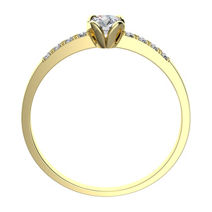 Paulina Gold - vkusný zásnubný prsteň z bieleho zlata