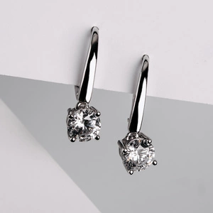 Saskie - stříbrné náušnice se zirkony
