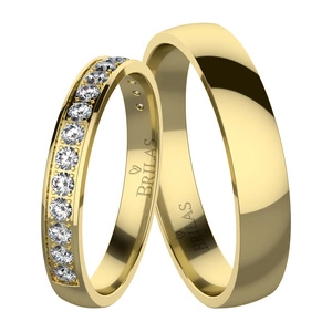 Diadem II Gold - snubní prsteny ze žlutého zlata