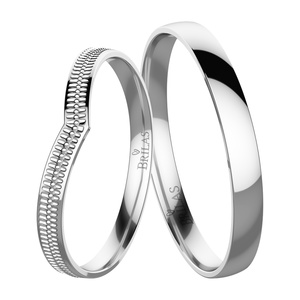 Deni White - snubní prsteny z bílého zlata