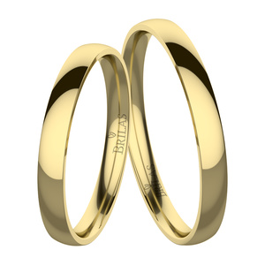 Greta Gold comfort - snubní prsteny ze žlutého zlata