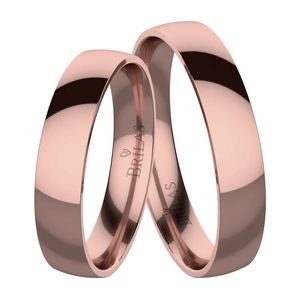 Dermont Red comfort - snubní prsteny z červeného zlata