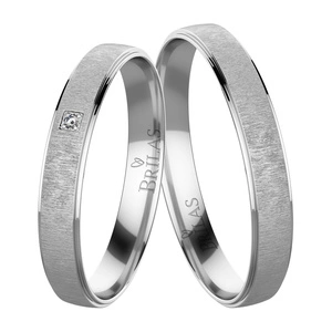 Dahana White - snubní prsteny z bílého zlata