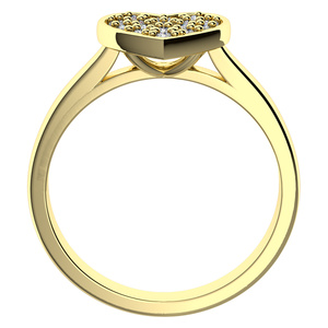 Rozmarýnka Princess Gold - zásnubní prsten ze žlutého zlata
