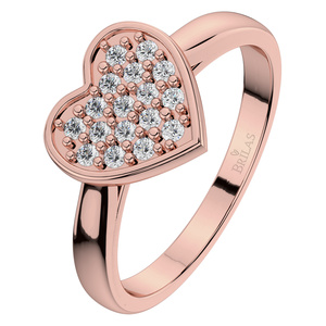 Rozmarýnka Princess Red - zásnubní prsten z růžového zlata