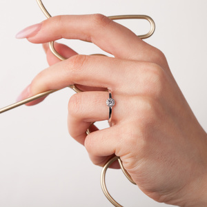 Rézinka Princess White - zásnubní prsten z bílého zlata