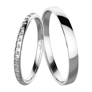 Midas White - snubní prsteny z bílého zlata 