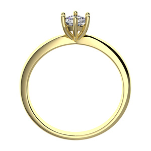 Zurina Gold - vkusný zásnubný prsteň z bieleho zlata