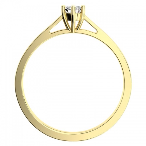 Helena GW Safír IV. - absolútne nádherný zásnubný prsteň zo žltého zlata