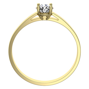 Marcelka G Briliant -  jemný zásnubný prsteň s centrálnym kamienkom